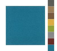 FLODI. Heavy Duty Carpet Tiles Edinburgh, 50 x 50 cm (Turquoise, 24 Tiles, 6 m²) Commercial Carpet Tile Flooring Squares, Bitumen Back Floor Tiles for Home, Office and Business