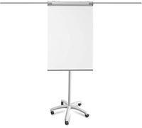 FLODI. Piranha PRO Mobile Flipchart with Wheels | Magnetic Dry-Wipe Whiteboard Flip Chart, Height Adjustable Easel Presentation Board (incl. Side Arms, Paper Hooks and Tray)
