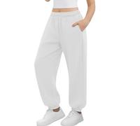 Flodxo Boys Girls Jogging Pants Kids PE School Sports Trousers Elastic Waist Activewear Baggy Sweatpants Casual Loose Solid Plain Tracksuit Bottoms Child Joggers with Pockets