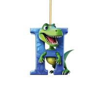 Flodxo Christmas Ball Ornaments 26 Letters Pendant Christmas Tree Decoration Diy Christmas Decorations Cartoon Pendant for Kids Acrylic Dino Figures Hanging Funny Dinosaur Decor H