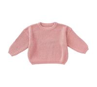 Flodxo Custom Baby Name Sweatshirt Personalized Knit Sweater-Customised Embroidered Name Jumper,Design Your Own Long Sleeve Pullover,Hot Pink,3-6M