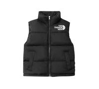 Flodxo Kid Puffer Gilet Unisex Winter Warm Down Vest Lightweight Windproof Zip Up Body Warmers Boys Girls Thermal Outwear Waistcoat Pockets Sleeveless Cotton Padded Parka Coat 2-15Y Black