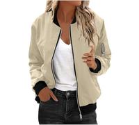 Flodxo Lightweight Waterproof Jacket Womens Packable Casual Outdoor Raincoats with Hooded Breathable Zip Up Softshell Jackets Bomber Flight Jackets Baseball for Spring Fall Winter Khaki XXL