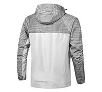 Flodxo Rain Jacket for Men Waterproof Hiking Raincoat Outdoor Lightweight Windproof Softshell Jacket Plus Size Windbreaker Sport Rain Coat Sunscreen Travel Coats Running Hiking Grey XXL