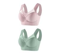 Flodxo Sports Bras Wmbra Bra UK Wmbra Posture Correcting Bra Women's Summer Wireless Push Up Bra Ladies Full Back Cover Non Wired Plus Size Bra Breathable Everyday Comfort Lingerie Green 4XL