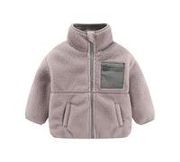 Flodxo Teddy Bear Coat Kids Winter Jackets Boys Girls Long Sleeve Zip Up Coats Warm Outerwear Overcoat Themal Solid Color Fleece Jacket Casual Loose Sweatshirts Jumper Age 2-8 Years