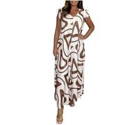 Flodxo Womens Jumpsuit Dress Plus Size Baggy Overalls Summer Casual Wide Leg Playsuits V Neck Ruffle Sleeve Oversized Rompers Lounge Palazzo Fasion PRT One Piece Outfits for Holiday Coffee 3XL