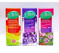 Floella Assortment150ml Concentrated Antibacterial Disinfectant Citrus,Fresh Breeze,Lavender 4 in 1 Make 30 LTR Kill 99.9% Bacteria,Eliminates Odours,Lasting Freshness,Cleans & Shines