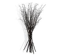 FLOERVE 12 Pcs Artificial Curly Willow Branches Plants Decorative Brown Twig Stems Spray Tall for Vase DIY Crafts Wedding Floral Arrangement Home Decor Indoor