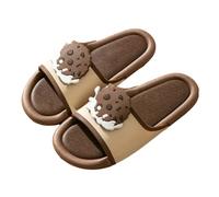 Floette Cute Slippers Kawaii Slippers Shower Non-Slip Bathroom Spa Sandals Comfort Lightweight for Couples Lovers, A07, 40.5/41 EU