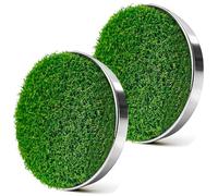 Flogolf Golf Cup Cover - Practice Training Aid for Golf Hole Putting Green, 2 Pack, Green, Synthetic Turf, 4.17 x 0.98 Inches