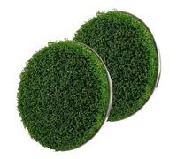 Flogolf Golf Cup Cover - Practice Training Aid for Golf Hole Putting Green, 2 Pack, Green, Synthetic Turf, 4.17 x 0.98 Inches