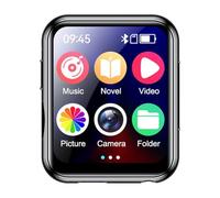 Flohterys MP3 Music Player with Bluetooth 5.4 HiFi MP4 Full Touch Screen Built-in Speaker Recorder Camera Video Player