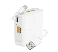 Flohterys Universal Network Cable Extension Ethernet Splitter High Speed Usb C Power Gigabit Internet Rj45 Splitter Adapter 1 to 4