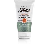 Floid Vetyver Splash Transparent Shaving Gel (150ml), Men's Shaving Gel with Glycerin to Protect and Hydrate Skin, Shave Gel for a Smooth Shave with an Invigorating Scent