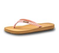 Flojos Danica Women's Sandal, Braided Thong Strap W/Kush Neoprene Footbed, Pink, 7 UK