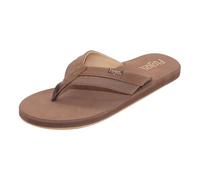 Flojos Men's Ryan Flip-Flop, Chestnut, 10 UK