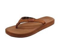 Flojos Women's Billie Flat Sandal, Tan Serape, 6 UK