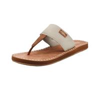 Flojos Women's Grace Flip-Flop, Ivory/Tan, 7 UK