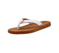Flojos Women's Lanka Flat Sandal, Black/Lavender Stripes, 8 UK