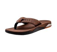Flojos Zamba Men's Sandal, Perf Strap W/Stitch Detail On Flo-Jel Bed, Black/Grey, 8 UK
