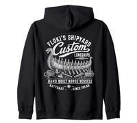 Flokis Shipyard Custom Longships Kattegat Zip Hoodie