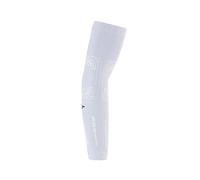 FLOKY No Strain 2pcs Biomechanical Sports Sleeve Tennis Padel Basketball Reduces Vibration Supports Elbow and Forearm Compression Sleeve Stabilizes Tendons and Muscles, White, L/XL