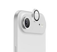 FLOLAB NanoArmour for iPhone 17 Air Camera Lens Protector Durable, Tempered Glass Camera Cover, Aluminum Camera Ring, Anti Reflective TruColors Ultra Clear, and Easy to Install - Silver
