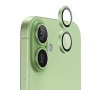 FLOLAB NanoArmour for iPhone 17 Camera Lens Protector Durable, Tempered Glass Camera Cover, Aluminum Camera Ring, Anti Reflective TruColors Ultra Clear, and Easy to Install - Green