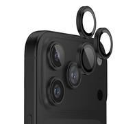 FLOLAB NanoArmour for iPhone 17 Pro Max/iPhone 17 Pro Camera Lens Protector - Anti-Reflective, Durable Tempered Glass with Aluminum Ring, TruColors, Ultra Clear, Easy Install - Black