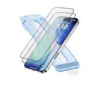 FLOLAB NanoArmour ONETIME for iPhone 17 Pro Screen Protector, Tempered Glass, Ultra Clear, InfinityEdge-to-Edge, Easy Install, Dust-Free, Reinforced Edge - 2 Pack