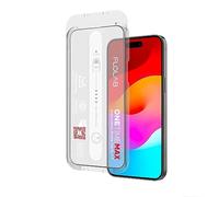 FLOLAB NanoArmour ONETIME MAX for iPhone 15 Plus / 14 Pro Max Screen Protector Anti Glare Military-Grade Tempered Glass - Reinforced Edge, Durable, Smooth, Easy to Install, Guaranteed. (Dust Free)