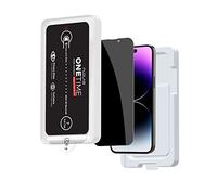 FLOLAB ONETIME Privacy Glass for iPhone 14 Pro Max - Game Changing Dust-Free Install, Crystal Clear View & Ultimate Privacy