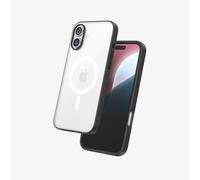 FLOLAB Surtect Tri-Fusion Case for iPhone 16 Plus Clear Matte Translucent | Magnetic, Protective, Slim Design, Magsafe Compatible, Military Grade