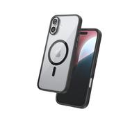 FLOLAB Surtect Tri-Fusion Magnetic for iPhone 16 Case Protective Slim Design Magsafe Compatible Military Grade - Black Clear Black