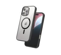 FLOLAB Surtect Tri-Fusion Magnetic for iPhone 16 Pro Case Protective Slim Design Magsafe Compatible Military Grade - Black Clear Black