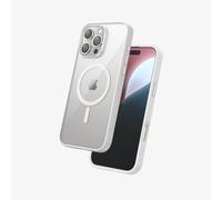 FLOLAB Surtect Tri-Fusion Magnetic for iPhone 16 Pro Max Case Protective Slim Design Magsafe Compatible Military Grade - White Clear