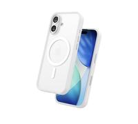 FLOLAB Surtect Tri-Fusion Magnetic for iPhone 17 Case Protective Slim Design Magsafe Compatible Military Grade - White Clear Matte Translucent