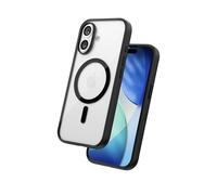 FLOLAB Surtect Tri-Fusion Magnetic for iPhone 17 Case Protective Slim Design Magsafe Compatible Military Grade - Black Clear Black