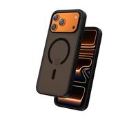 FLOLAB Surtect Tri-Fusion Magnetic for iPhone 17 Pro Case Protective Slim Design Magsafe Compatible Military Grade - Full Black Matte Translucent
