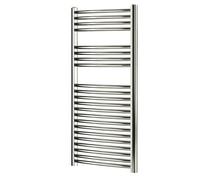 Flomasta Blyss Chrome Effect Curved Towel Warmer (W)450mm X (H)1100mm