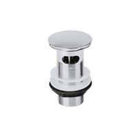 Flomasta Chrome Effect Brass 1000mm Sprung Slotted Waste (Dia)46mm