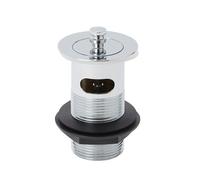 Flomasta Chrome Effect Brass 88mm Captive Slotted Waste (Dia)46mm