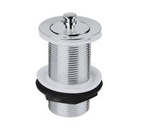 Flomasta Chrome Effect Brass 88mm Captive Unslotted Waste (Dia)46mm