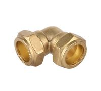 Flomasta Compression 90° Equal Spigot Pipe Elbow (Dia)22mm, Pack Of 10