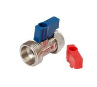 Flomasta Compression Straight Washing Machine Valve (Dia)19.05mm X ¾"