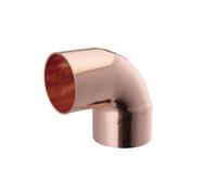 Flomasta End Feed 90° Equal Street Pipe Elbow (Dia)15mm, Pack Of 2