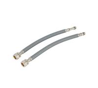Flomasta Grey Flexible Hose M12, (L)0.3M 10mm X (Dia)14.5mm 35L/min