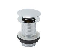 Flomasta Silver Brass 78mm Sprung Unslotted Waste (Dia)66mm