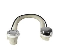 Flomasta Silver Chrome Effect Brass 74mm Waste Unslotted Waste (Dia)52mm